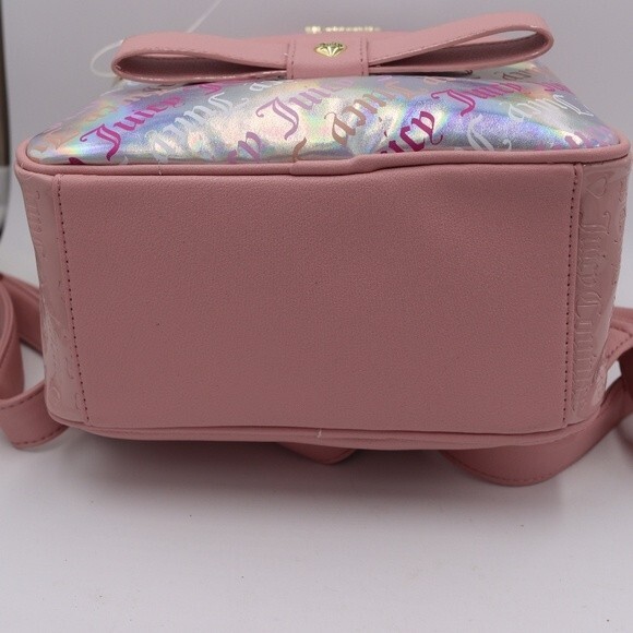 Juicy Couture Pink Holo Peek a Bow Mini Back Pack NWT main image 6